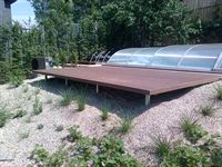 Výstavba venkovní terasy- plastová náhražka dřeva - Terafina